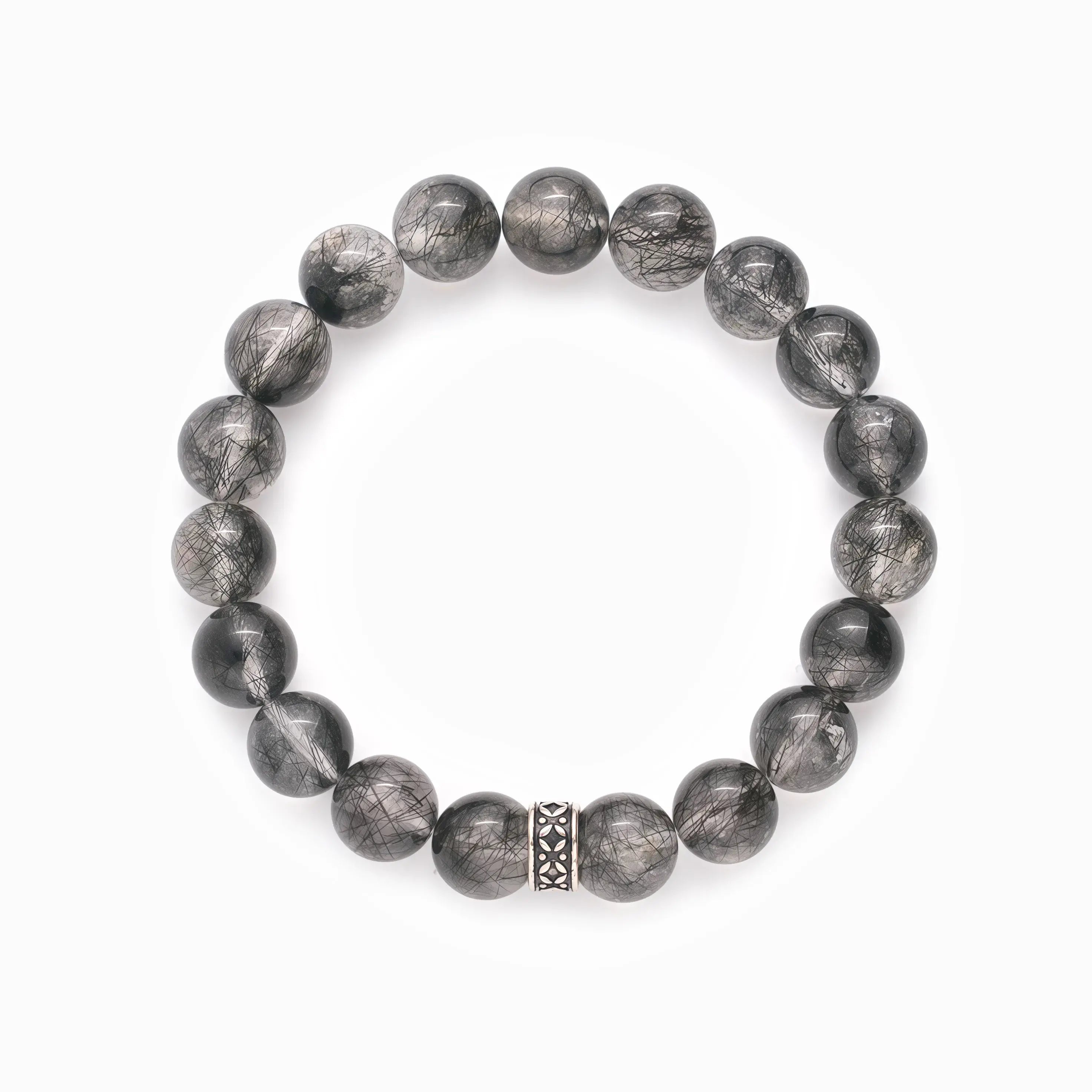 Black Rutilated Quartz Bracelet - Shadow Veil