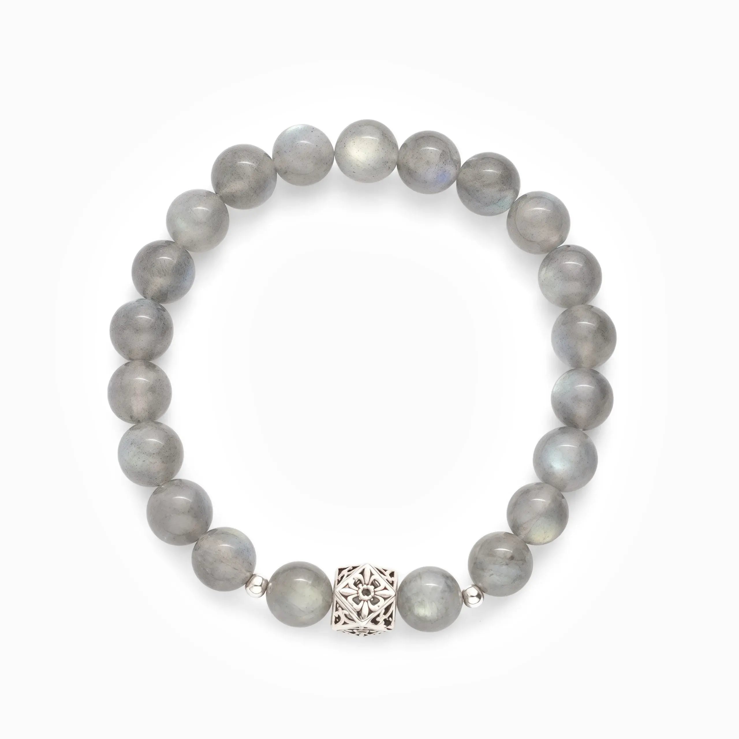 Gray Moonstone Bracelet - Lunar Whisper