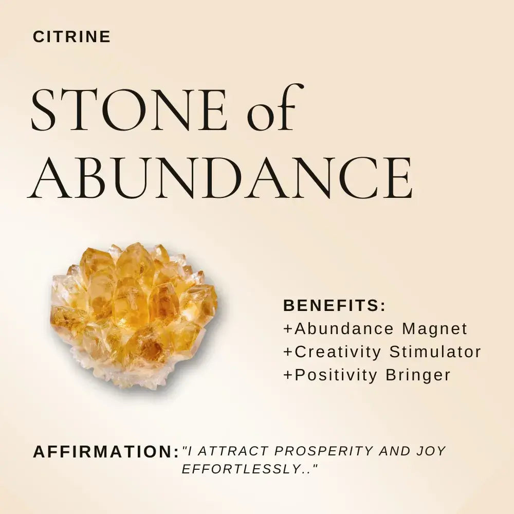 Mini Citrine Cluster Plant – Handmade Spiritual Gift & Desk Decor