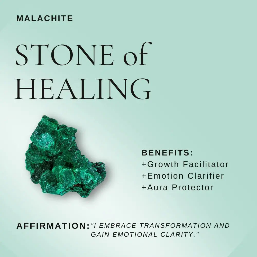 Mini Malachite Cluster Plant – Handmade Spiritual Gift & Desk Decor