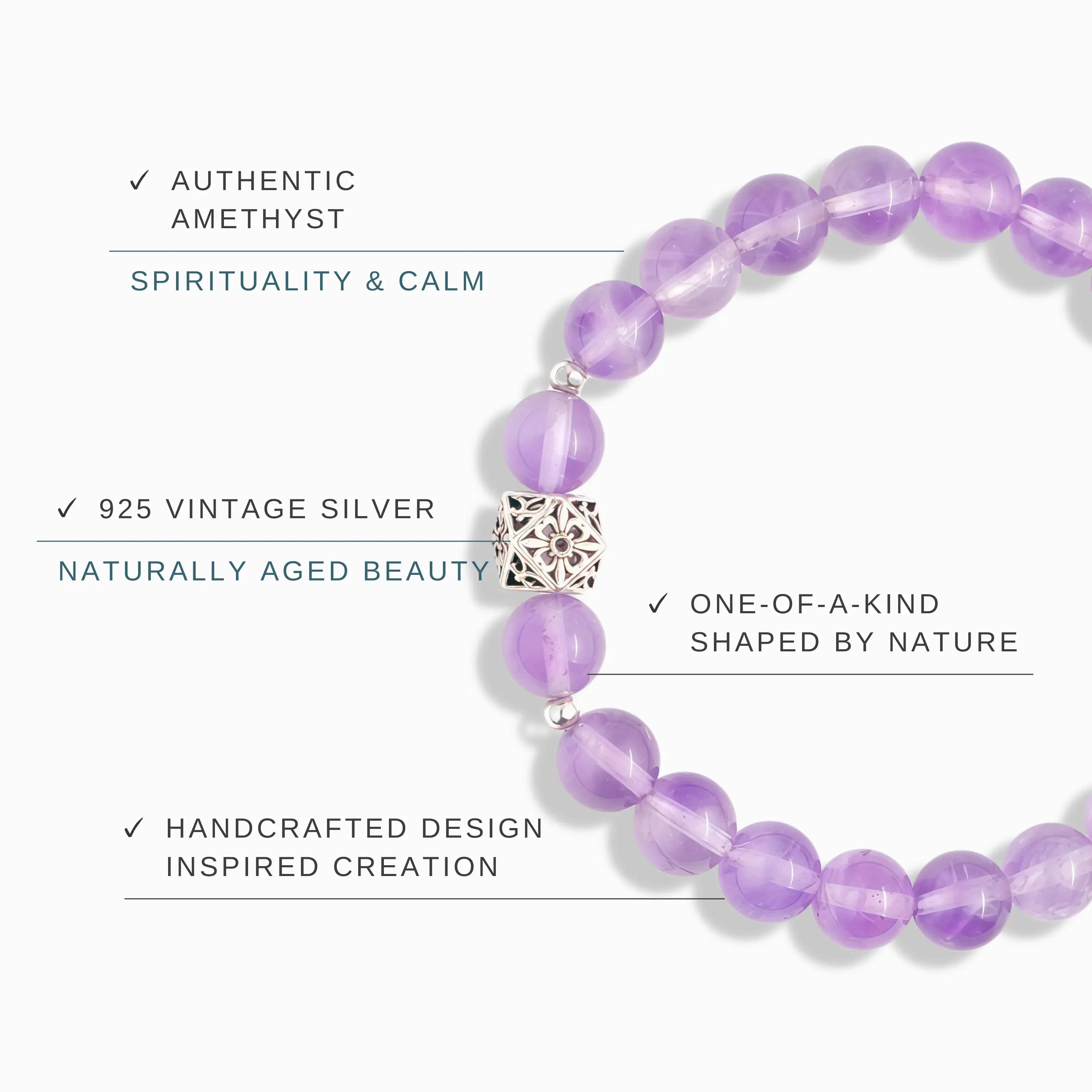 Amethyst Bracelet – Lavender Dream