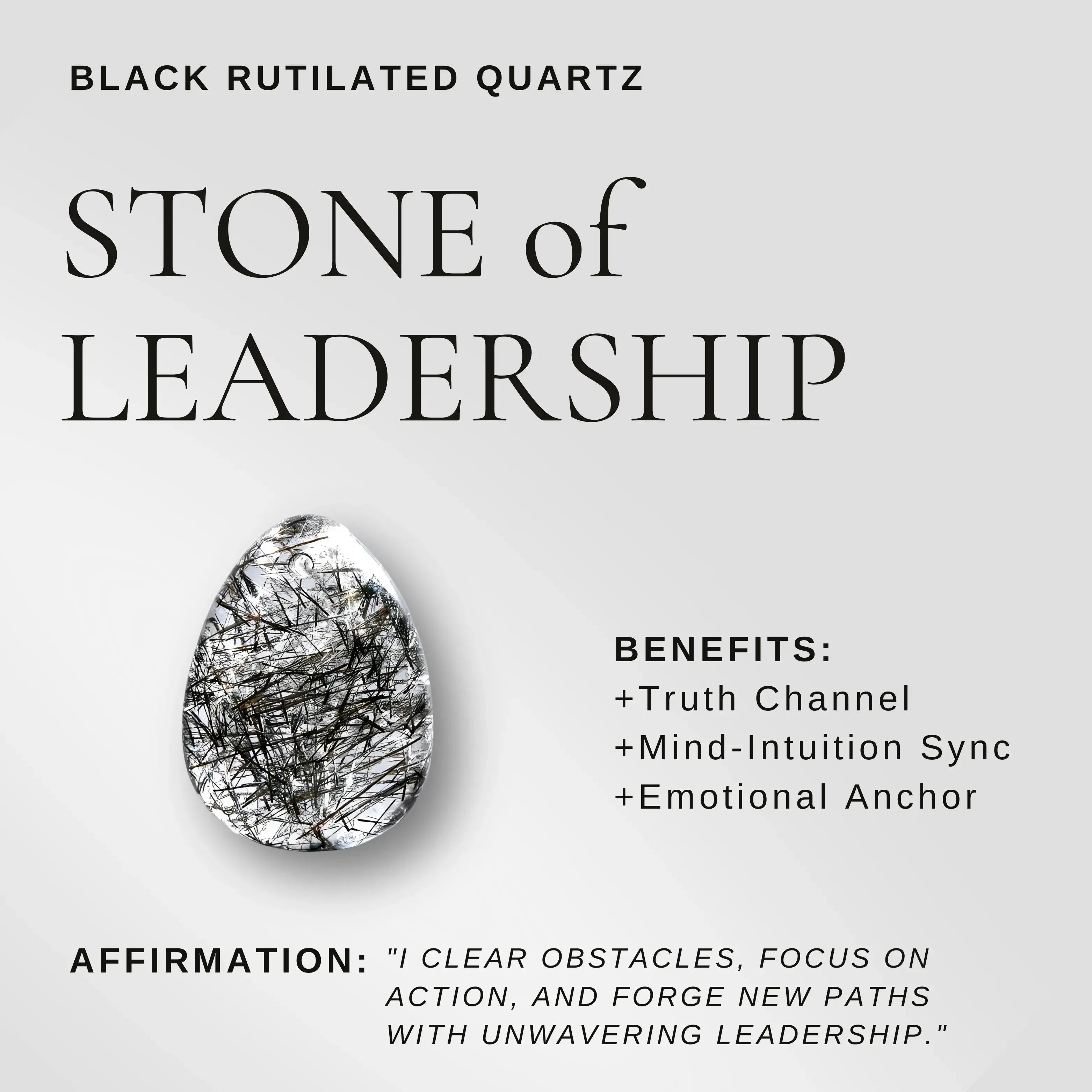 Black Rutilated Quartz Black Tourmaline Bracelet – Midnight Aura